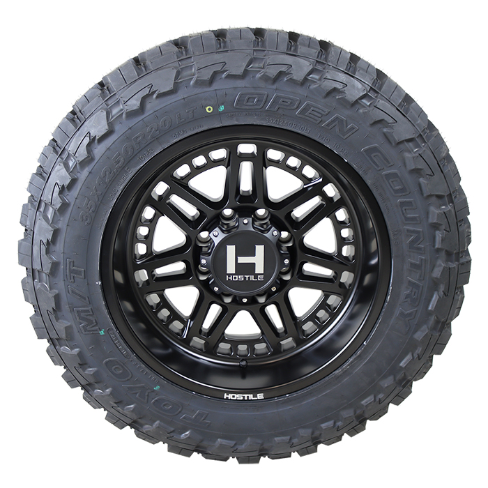 Hostile H124 Lunatic Asphalt Toyo Open Country M/T
