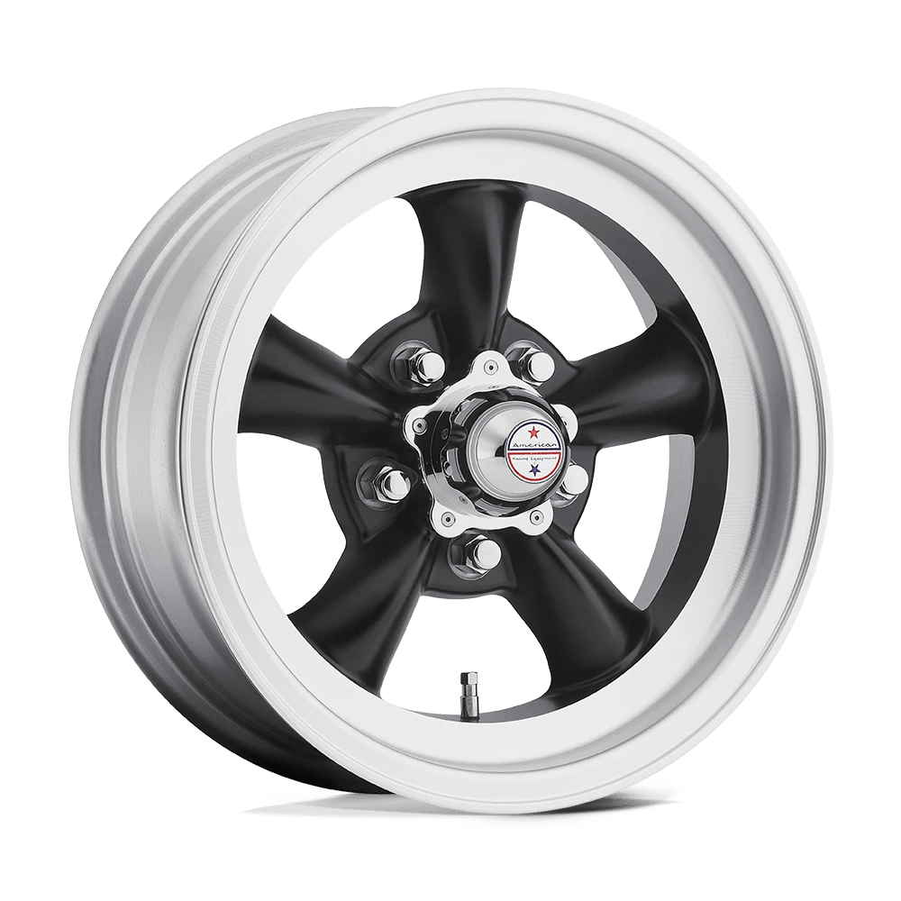 American Racing Wheels Torq Thrust D VN105 Satin Black Machined Lip 15x8.5 -25mm Offset 5x127 (5x5)