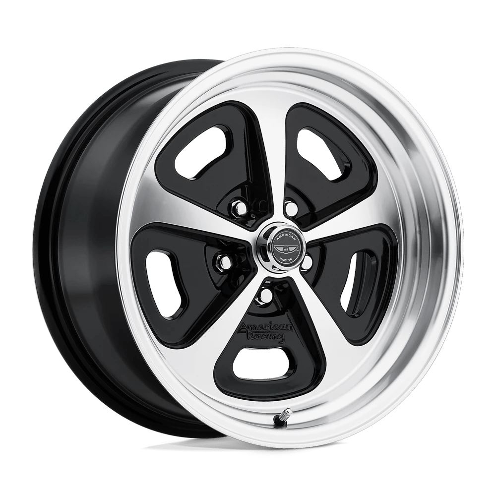 American Racing Wheels 500 Mono Cast VN501 Gloss Black Machined 15x7 0mm Offset 5x114.3 (5x4.5)