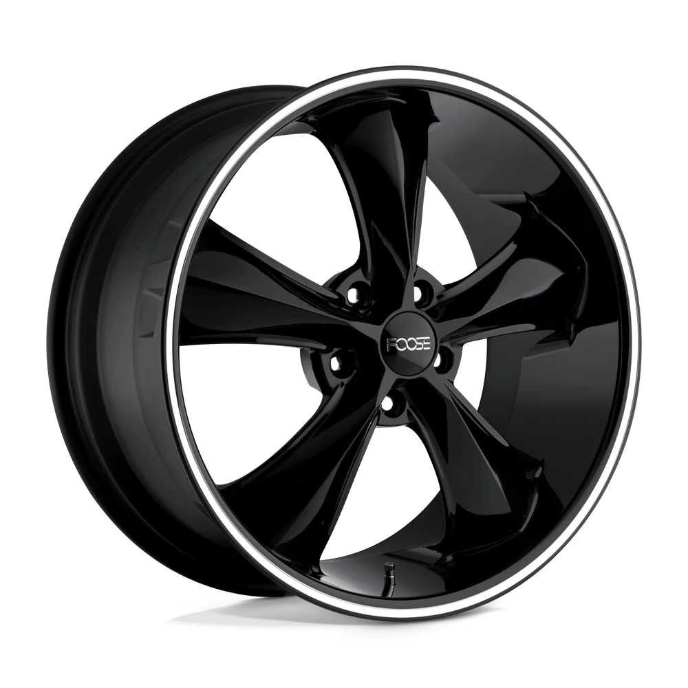 Foose Wheels Legend F104 Gloss Black Milled 20x10 0mm Offset 5x127 (5x5)