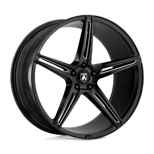 Asanti Wheels Alpha 5 ABL-22 Gloss Black Milled 22x9 32mm Offset 5x114.3 (5x4.5)