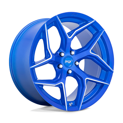 Niche Wheels Torsion M268 Anodized Blue Milled 20x9 25mm Offset 5x112