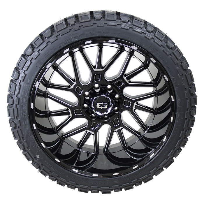 Vision 404 Brawl Gloss Black Milled Kenda Klever R/T