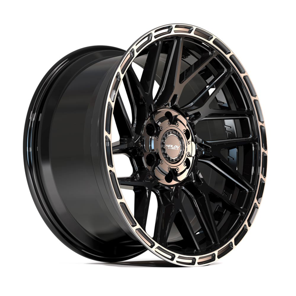 4Play Wheels 4PS28 Brushed Black 20x9 18mm Offset 6x139.7 (6x5.5)