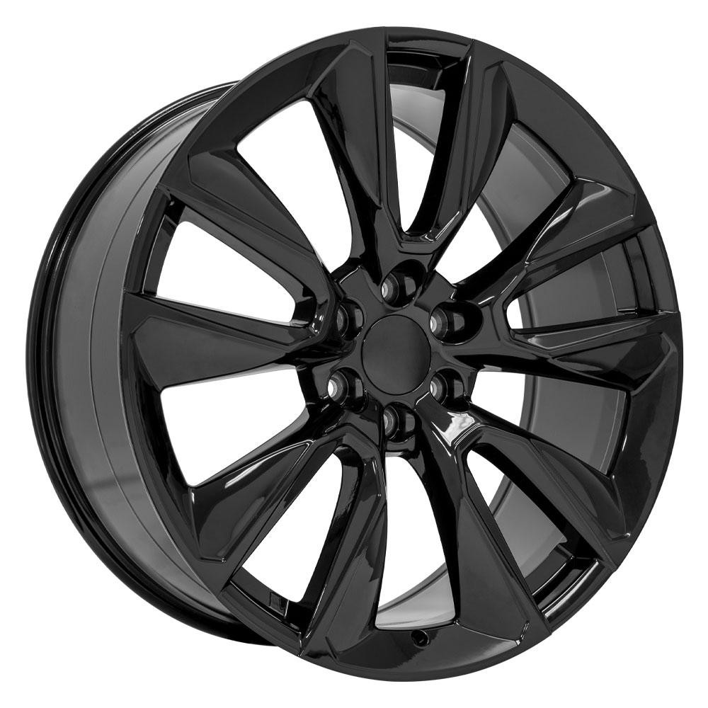 OE Wheels CV32 Chevrolet Silverado Gloss Black 24x10 28mm Offset 6x139.7 (6x5.5)