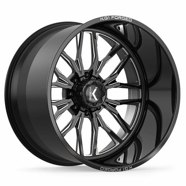 KG1 Forged Wheels Primacy KF001 Gloss Black Machined 22x10 -18mm Offset 8x170