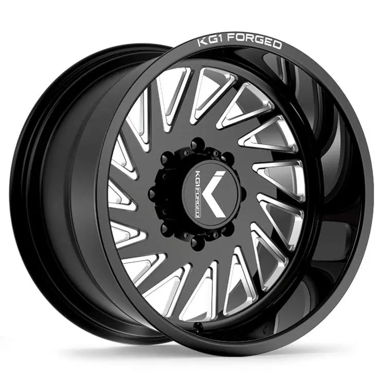 KG1 Forged Wheels Outburst KT056 Gloss Black Milled 22x10 -18mm Offset 8x165.1 (8x6.5)