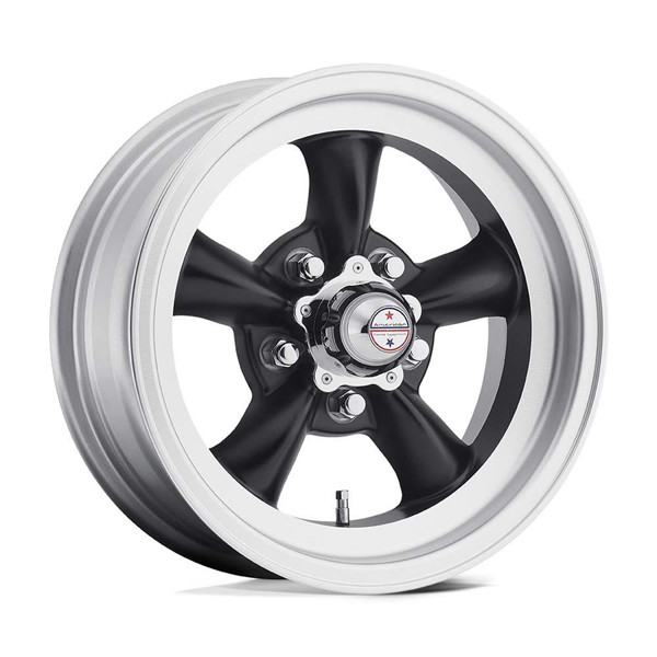 American Racing Wheels Torq Thrust D VN105 Satin Black Machined Lip 15x7 -6mm Offset 5x127 (5x5)