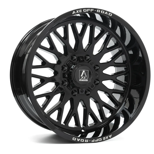 AXE Offroad Wheels Kratos Gloss Black 24x12 -44mm Offset 8x165.1 (8x6.5)