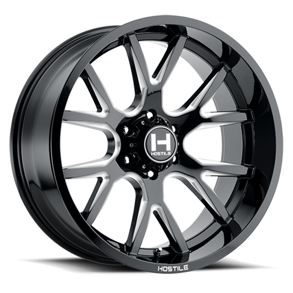 Hostile Wheels Rage H113 Blade Cut 22x14 -76mm Offset 8x170