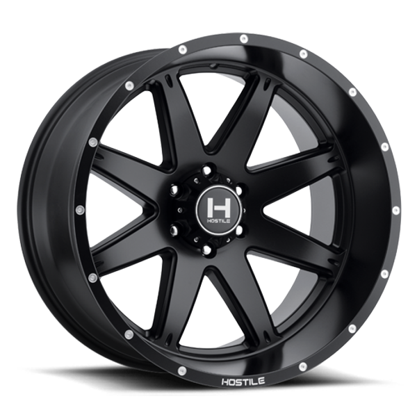 Hostile Wheels Alpha H109 Asphalt 24x14 -76mm Offset 8x170