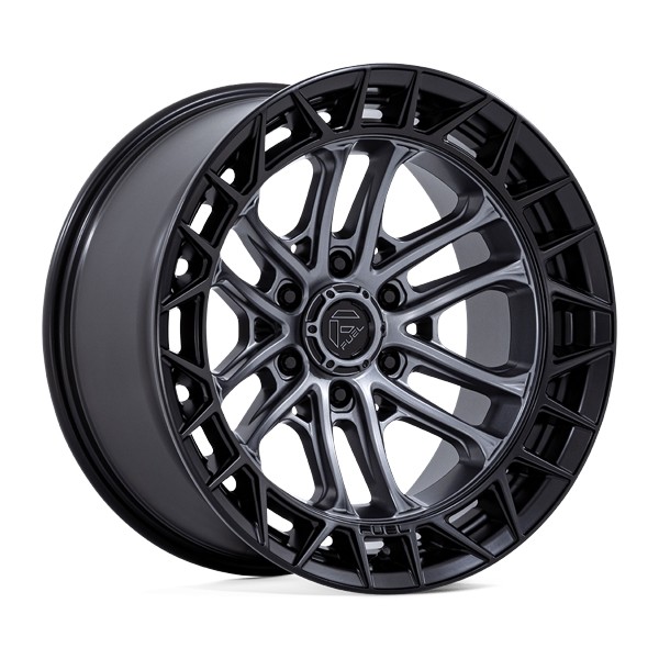 Fuel Offroad Wheels Celsius FC874 Matte Gunmetal with Matte Black Lip 17x9 1mm Offset 6x139.7 (6x5.5)