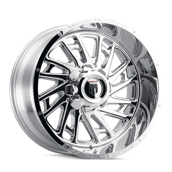 American Truxx Wheels Blade AT1905 Chrome 20x10 -24mm Offset 8x170