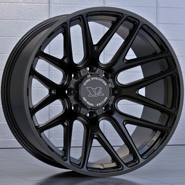 Evok Wheels EV501 All Gloss Black 20x10 -19mm Offset 8x165.1 (8x6.5)