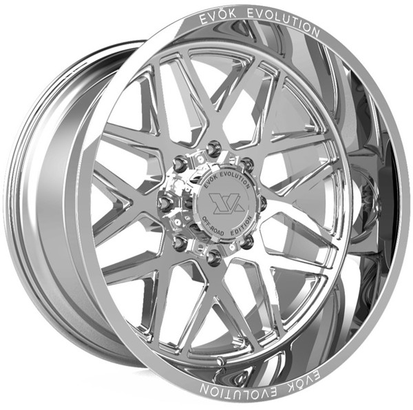 Evok Wheels EV504 Chrome 20x10 -19mm Offset 8x165.1 (8x6.5)