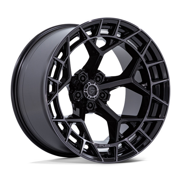 Fuel Offroad Wheels Charger FC873 Gloss Black Brushed Face Dark Tint 17x9 1mm Offset 6x139.7 (6x5.5)