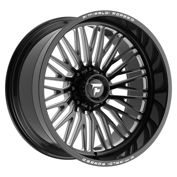 Fittipaldi Forged Wheels FTF505BM Gloss Black Milled 24x12 -44mm Offset 8x180
