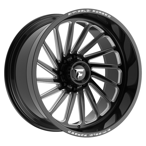 Fittipaldi Forged Wheels FTF503BM Gloss Black Milled 24x12 -44mm Offset 8x170