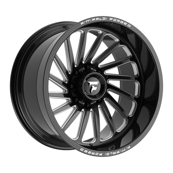 Fittipaldi Forged Wheels FTF503BM Gloss Black Milled 22x12 -44mm Offset 8x165.1 (8x6.5)