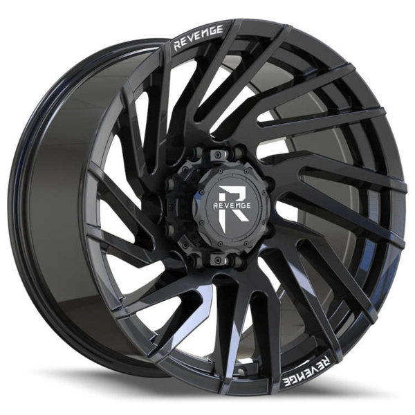 Revenge RV-207 20x10 -19mm All Black | RV207-201061351397 Revenge RV-207 20x10 -19mm All Black | RV207-201061351397