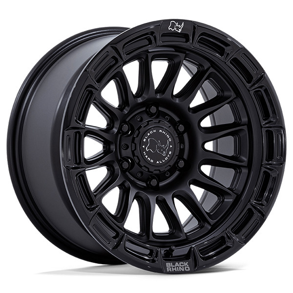 Black Rhino Wheels Rival BR025 Matte Black W/ Gloss Black Lip 17x9 1mm Offset 6x139.7 (6x5.5)