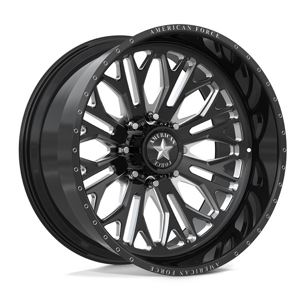 American Force Forged Wheels Intrepid CKH50 Black Milled 24x12 -60mm Offset 8x170