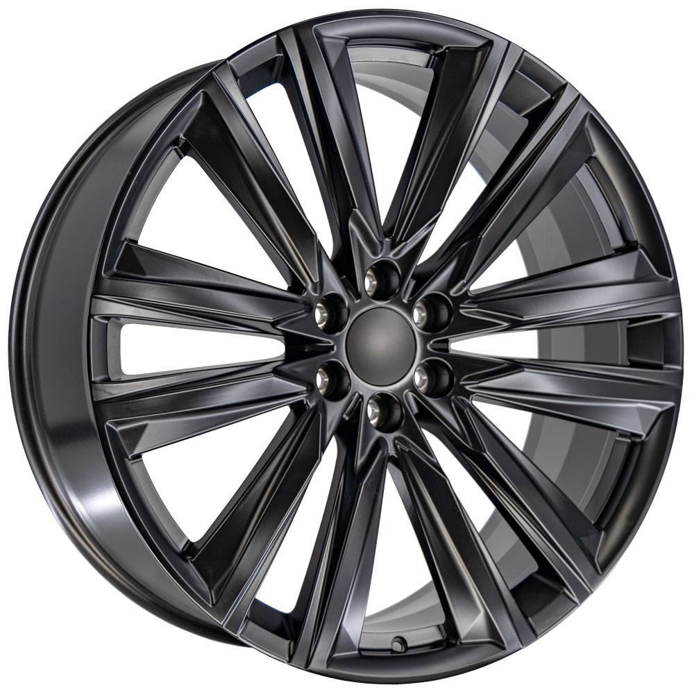 OE Wheels CA91 Cadillac Escalade Satin Black 26x10 28mm Offset 6x139.7 (6x5.5)