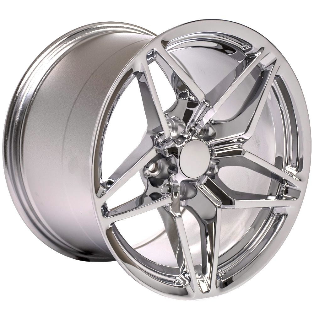OE Wheels CV31 Chevrolet Corvette C7 ZR1 Chrome 17x11 50mm Offset 5x120.7 (5x4.75)