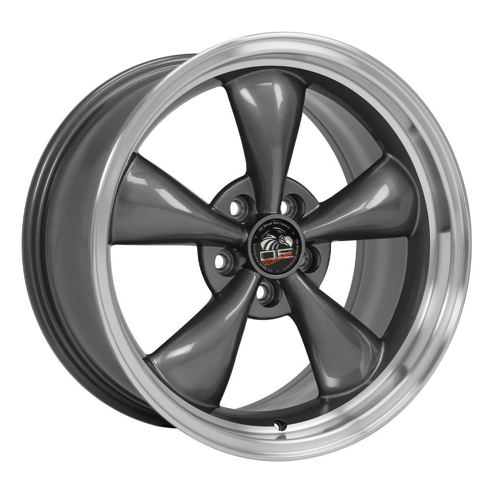 OE Wheels FR01 Ford Mustang Bullitt Anthracite with Machined Lip 18x9 24mm Offset 5x114.3 (5x4.5)