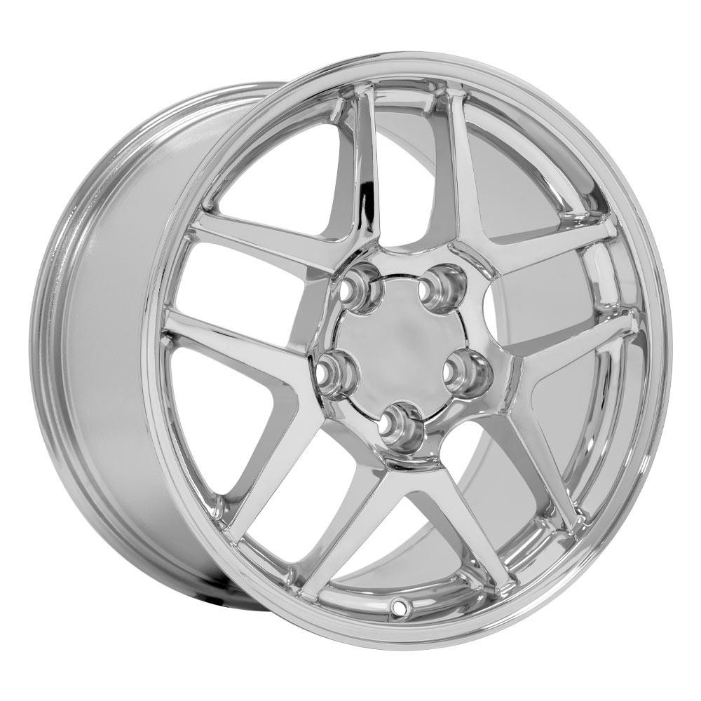 OE Wheels CV04 Chevrolet Corvette C5 Z06 Chrome 17x9.5 54mm Offset 5x120.7 (5x4.75)