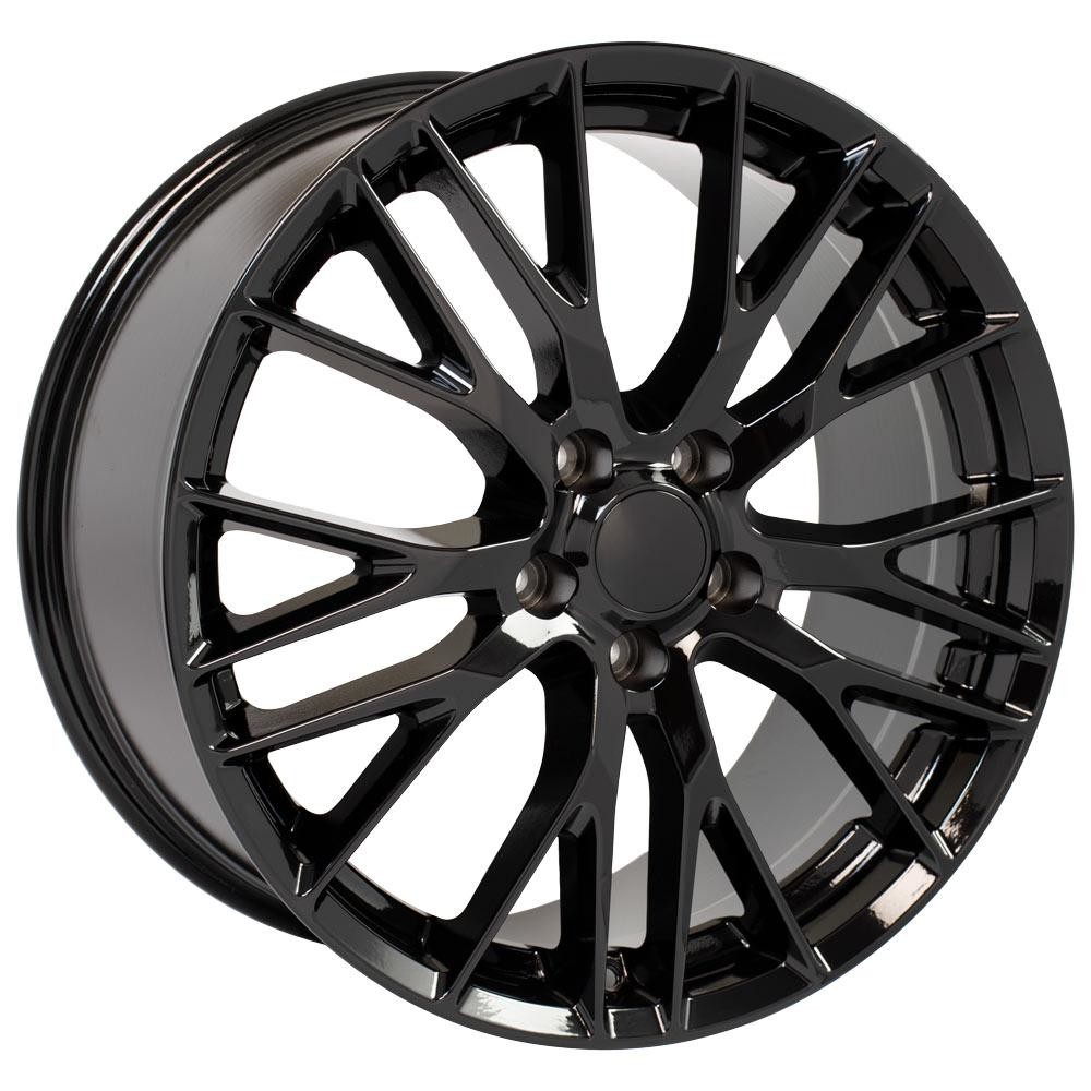 OE Wheels CV22 Chevrolet Corvette C7 Z06 Gloss Black 20x10 79mm Offset 5x120.7 (5x4.75)