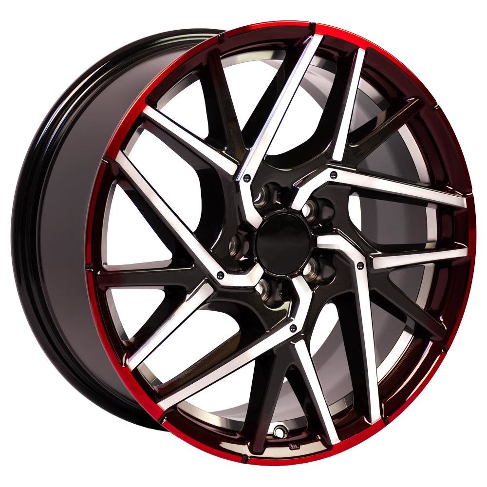 OE Wheels HD06 Honda Civic Hatchback Rim Gunmetal Machined 18x8 50mm Offset 5x114.3 (5x4.5)