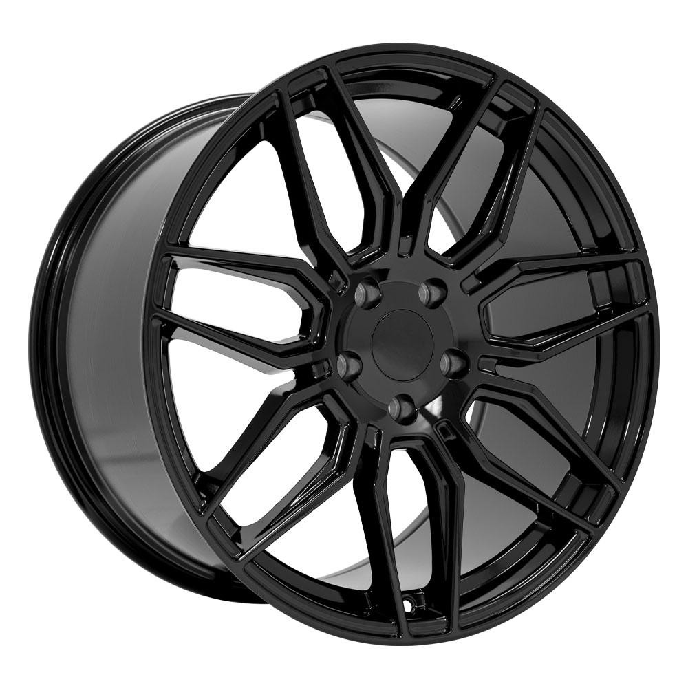 OE Wheels CV03D Chevrolet C8 Corvette Gloss Black 20x11 64mm Offset 5x120