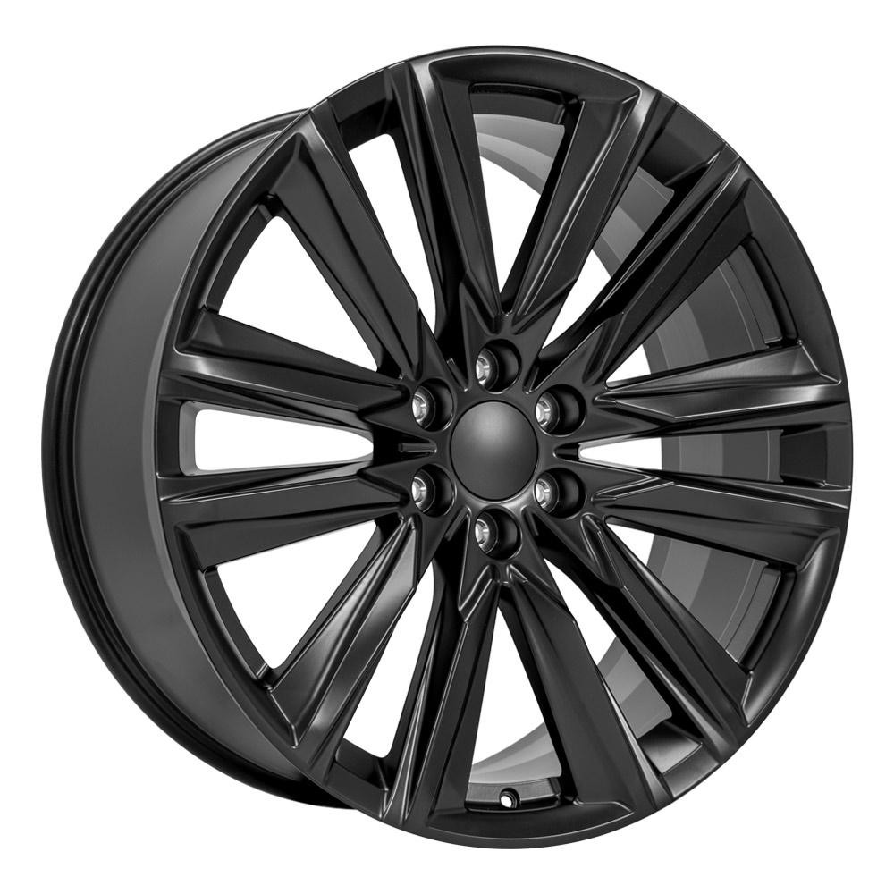 OE Wheels CA91 Cadillac Escalade Satin Black 24x10 28mm Offset 6x139.7 (6x5.5)