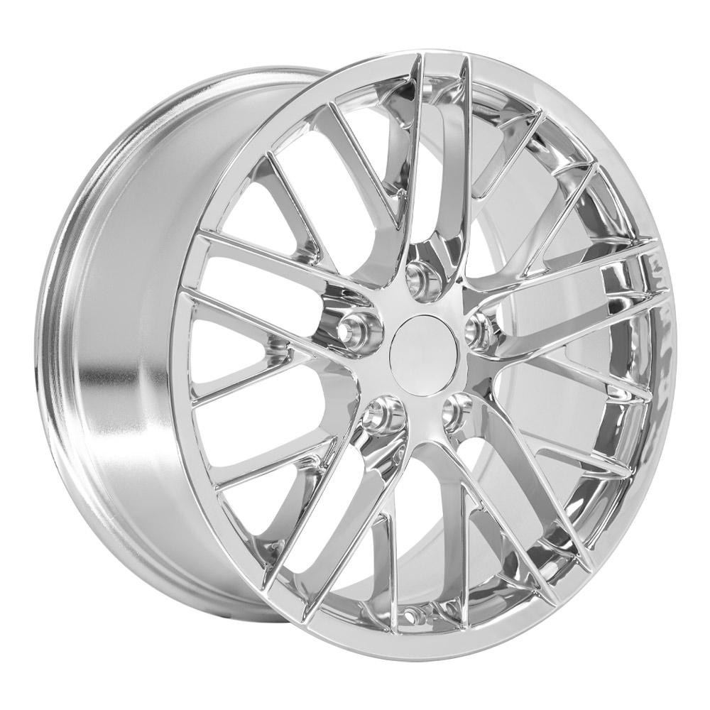 OE Wheels CV08B Chevrolet Corvette C6 ZR1 Chrome 18x8.5 56mm Offset 5x120.7 (5x4.75)