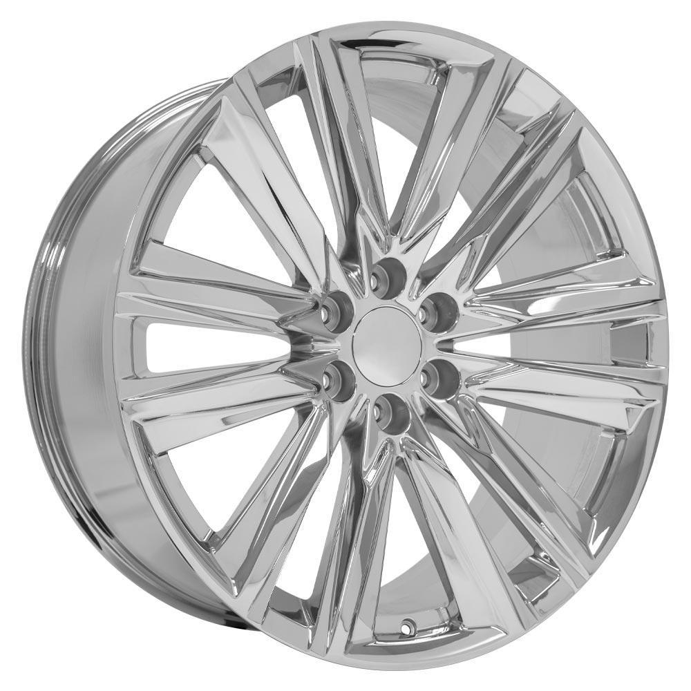 OE Wheels CA91 Cadillac Escalade Chrome 24x10 28mm Offset 6x139.7 (6x5.5)