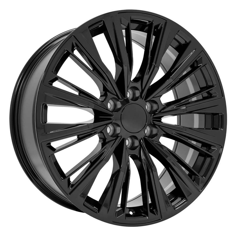 OE Wheels CA93 Cadillac Escalade Gloss Black 22x9 28mm Offset 6x139.7 (6x5.5)