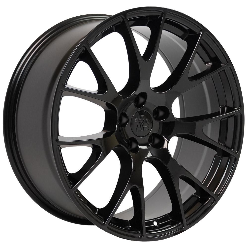 OE Wheels DG15 Dodge Hellcat Gloss Black 20x10 18mm Offset 5x115