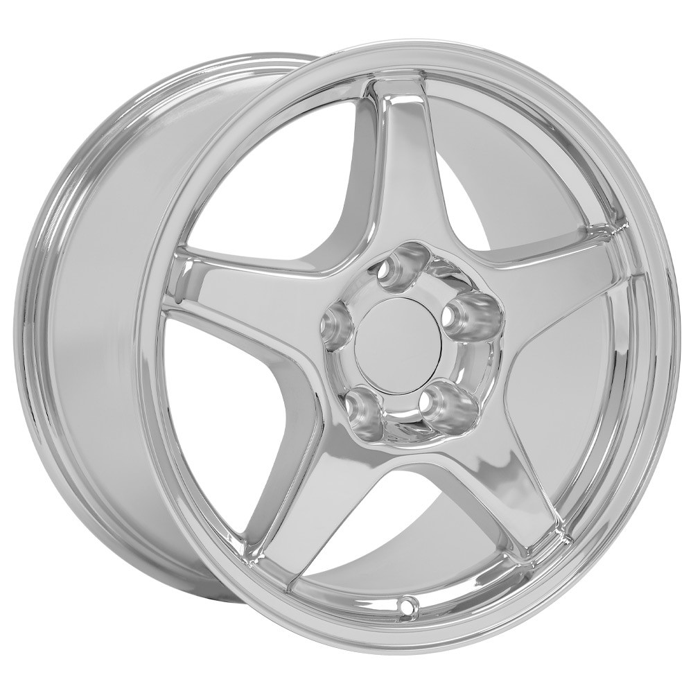 OE Wheels CV01 Chevrolet Corvette ZR1 Chrome 17x9.5 56mm Offset 5x120.7 (5x4.75)