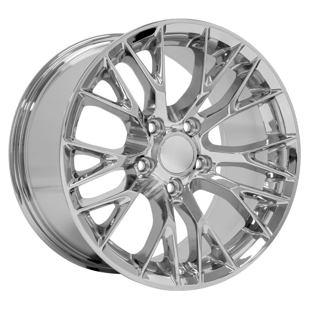 OE Wheels CV22 Chevrolet Corvette C7 Z06 Chrome 17x9.5 54mm Offset 5x120.7 (5x4.75)