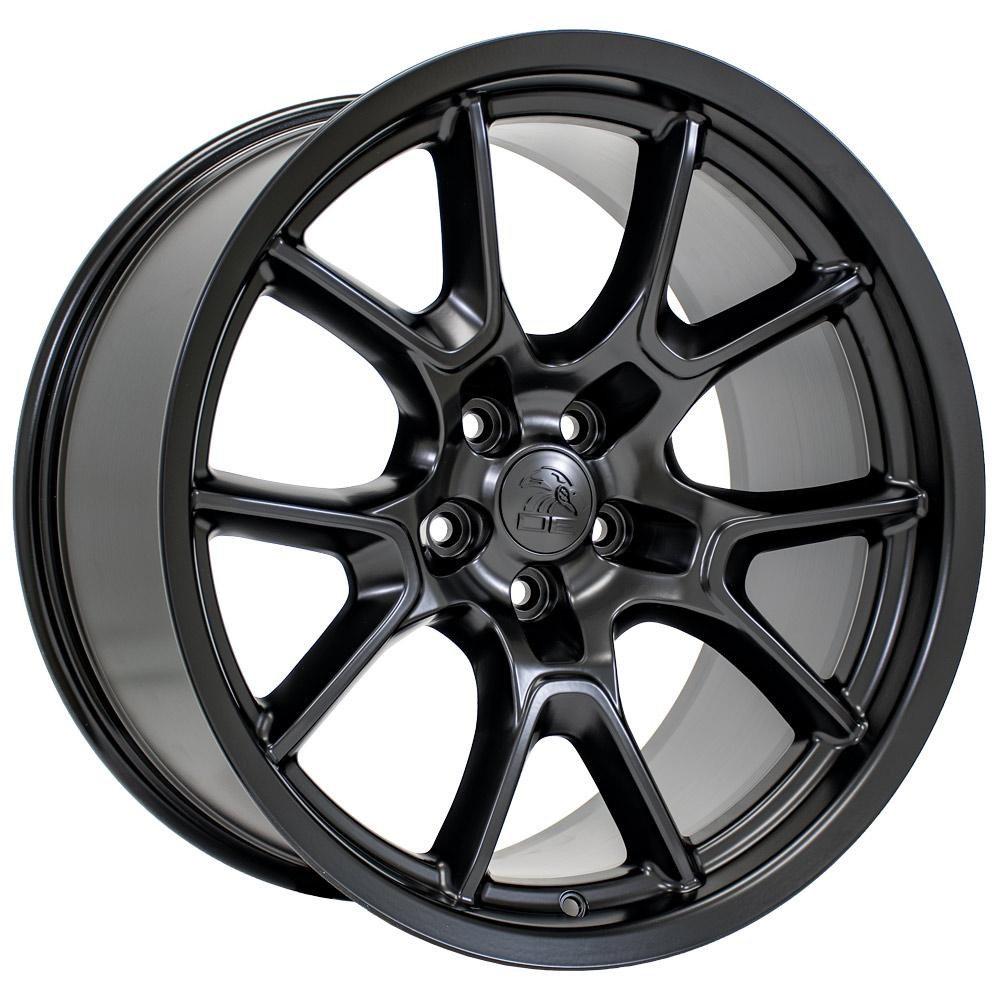 OE Wheels DG21 Dodge Challenger Satin Black 20x10 18mm Offset 5x115