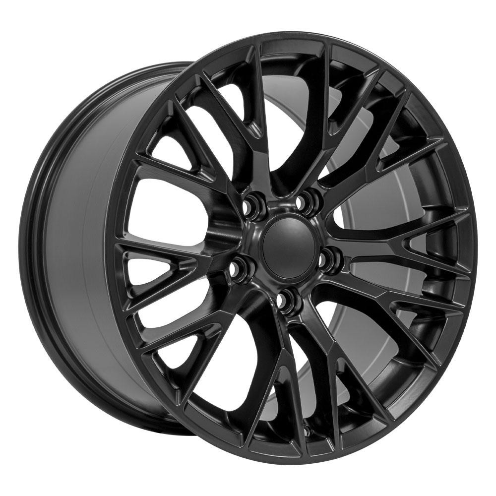 OE Wheels CV22 Chevrolet Corvette C7 Z06 Satin Black 17x9.5 54mm Offset 5x120.7 (5x4.75)