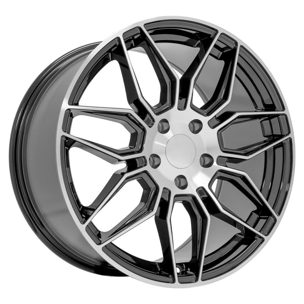 OE Wheels CV03C Chevrolet C7 Corvette Gunmetal Machined 19x10 79mm Offset 5x120.7 (5x4.75)