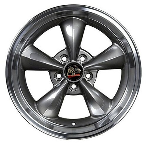 OE Wheels FR01 Ford Mustang Bullitt Anthracite with Machined Lip 17x10.5 27mm Offset 5x114.3 (5x4.5)