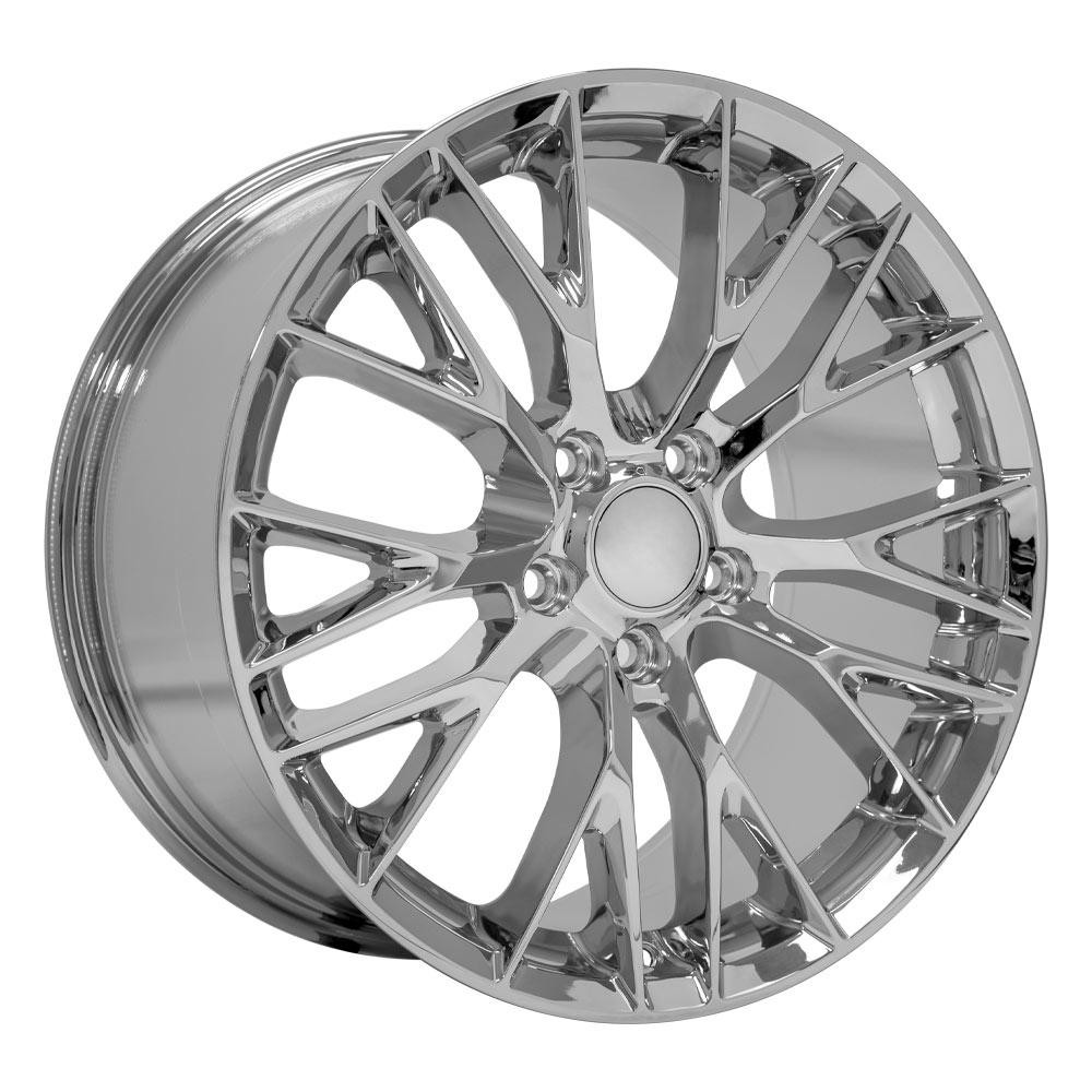 OE Wheels CV22 Chevrolet Corvette C7 Z06 Chrome 19x10 79mm Offset 5x120.7 (5x4.75)