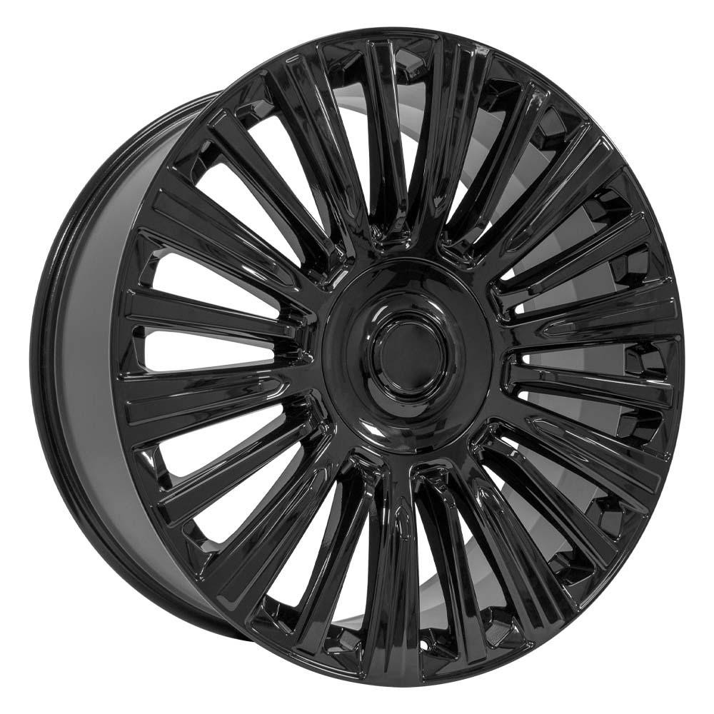 OE Wheels CA92 Cadillac Escalade Gloss Black 24x10 28mm Offset 6x139.7 (6x5.5)