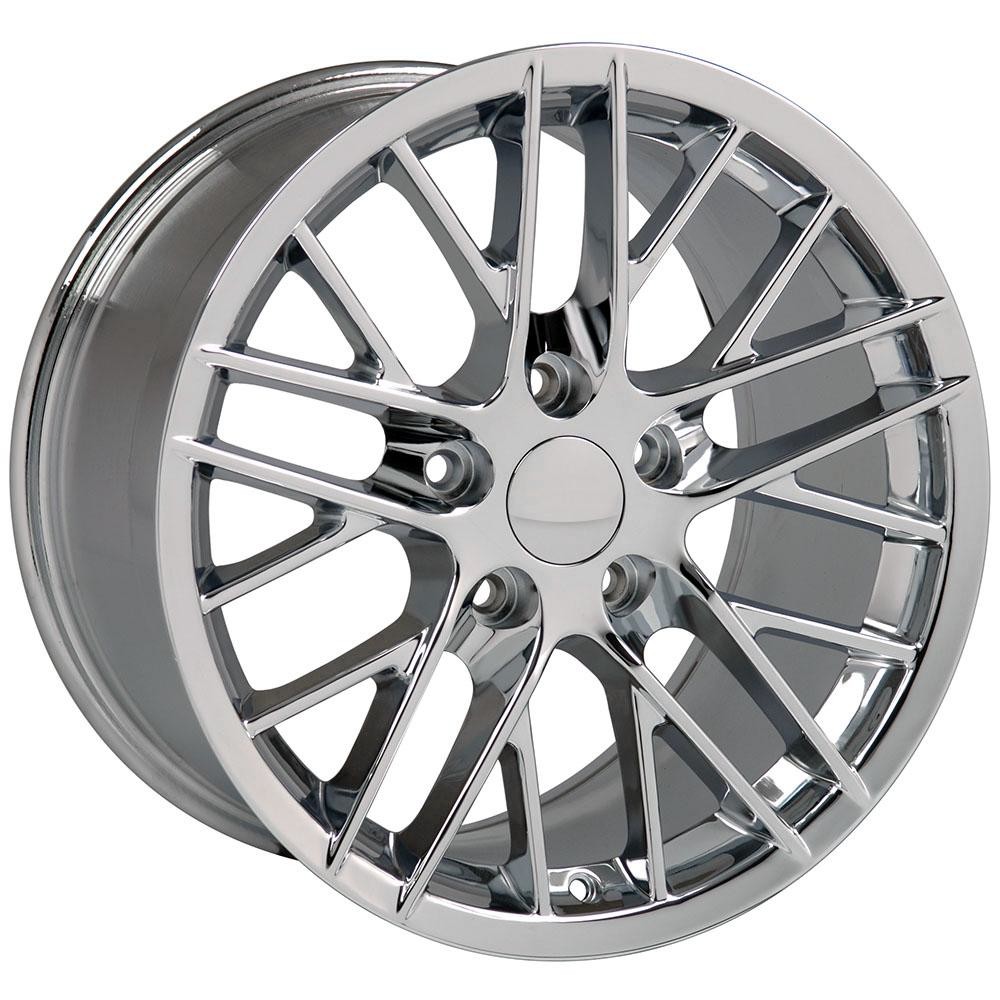 OE Wheels CV08A Chevrolet Corvette C6 ZR1 Chrome 18x10.5 56mm Offset 5x120.7 (5x4.75)