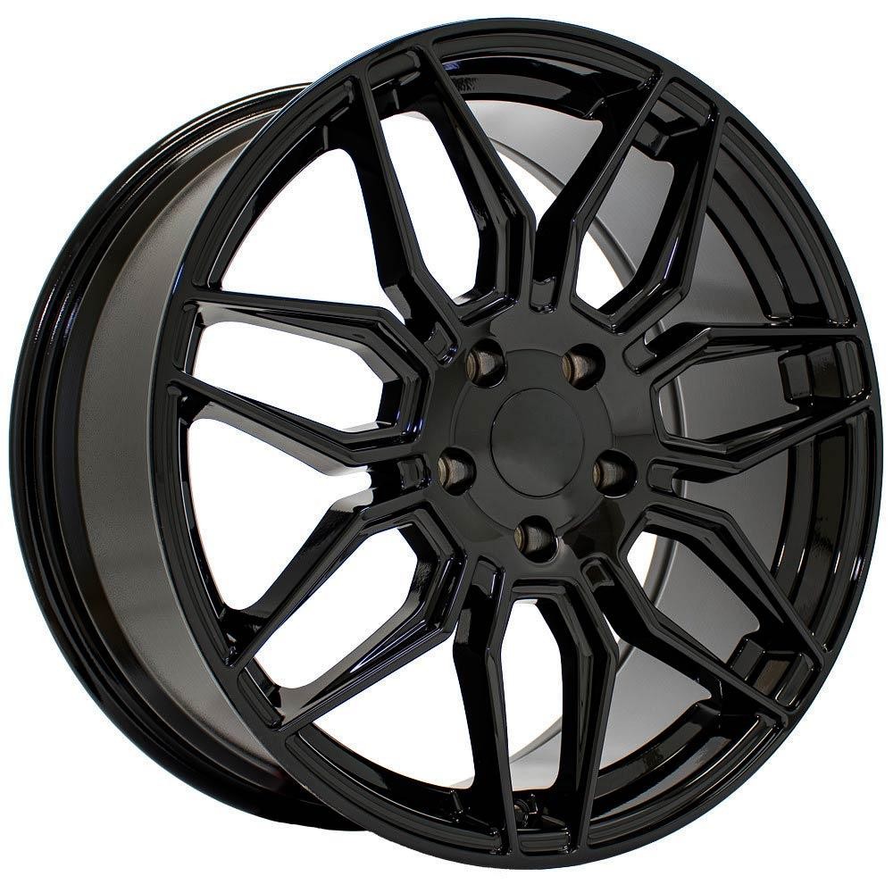 OE Wheels CV03D Chevrolet C8 Corvette Gloss Black 19x8.5 52mm Offset 5x120