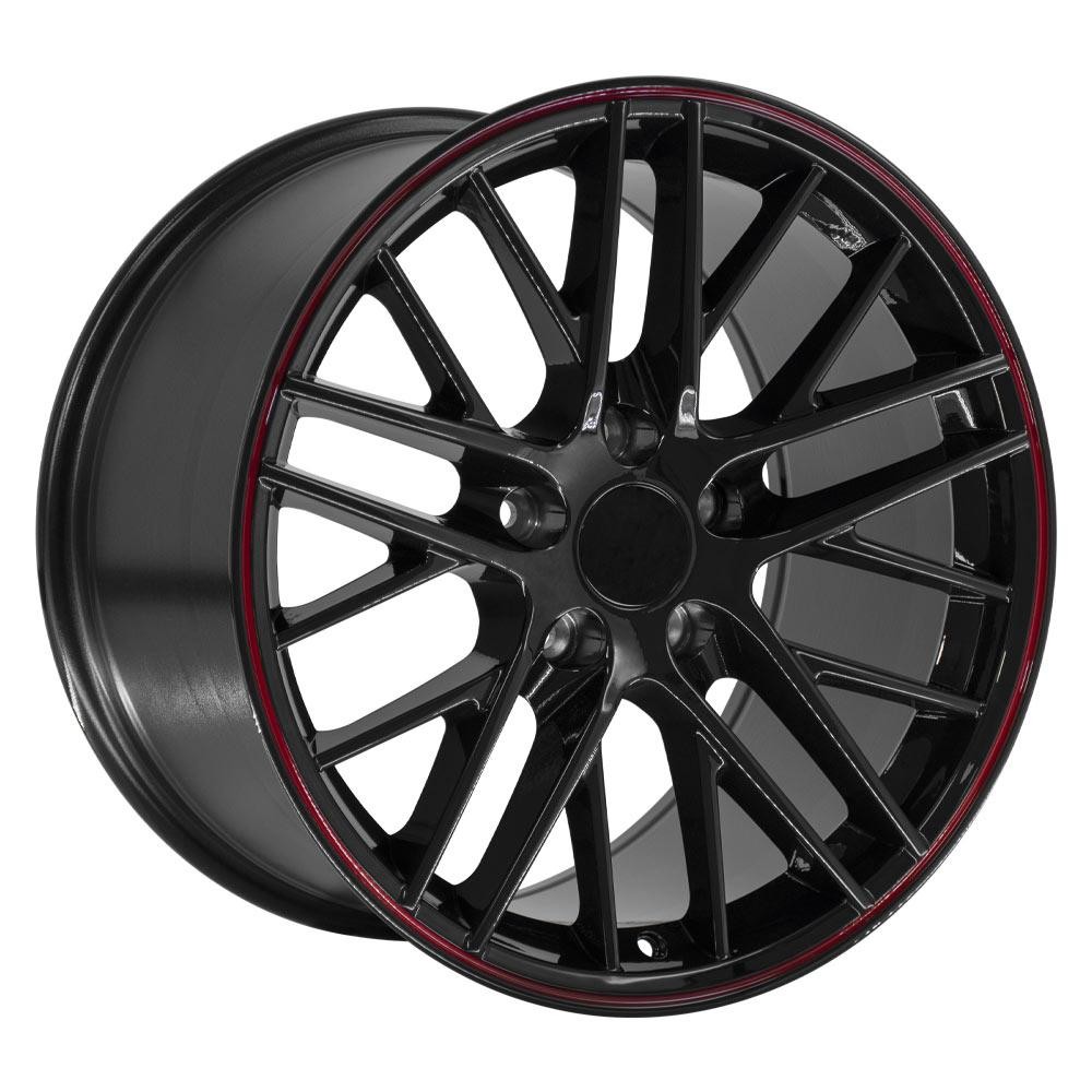 OE Wheels CV08A Chevrolet Corvette C6 ZR1 Gloss Black 18x10.5 56mm Offset 5x120.7 (5x4.75)