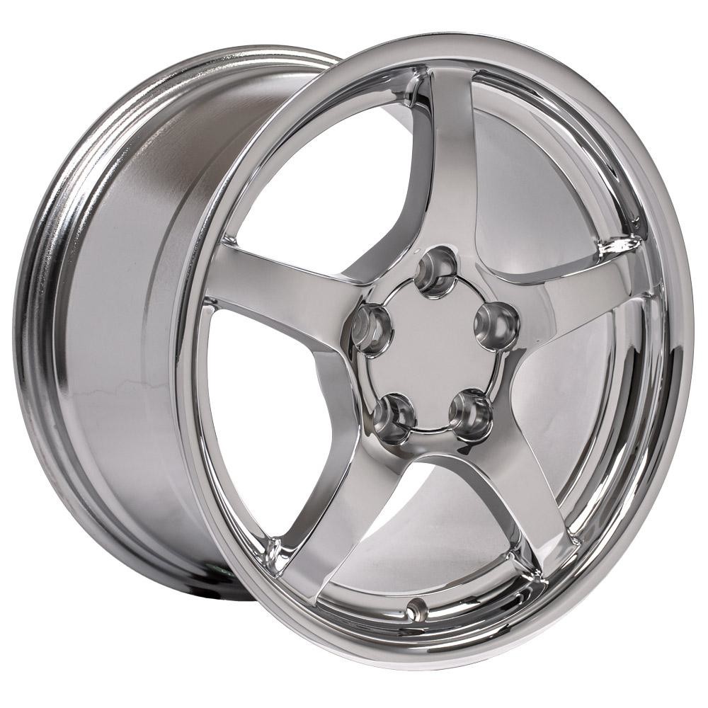 OE Wheels CV05 Chevrolet Corvette C5 Chrome 18x9.5 54mm Offset 5x120.7 (5x4.75)